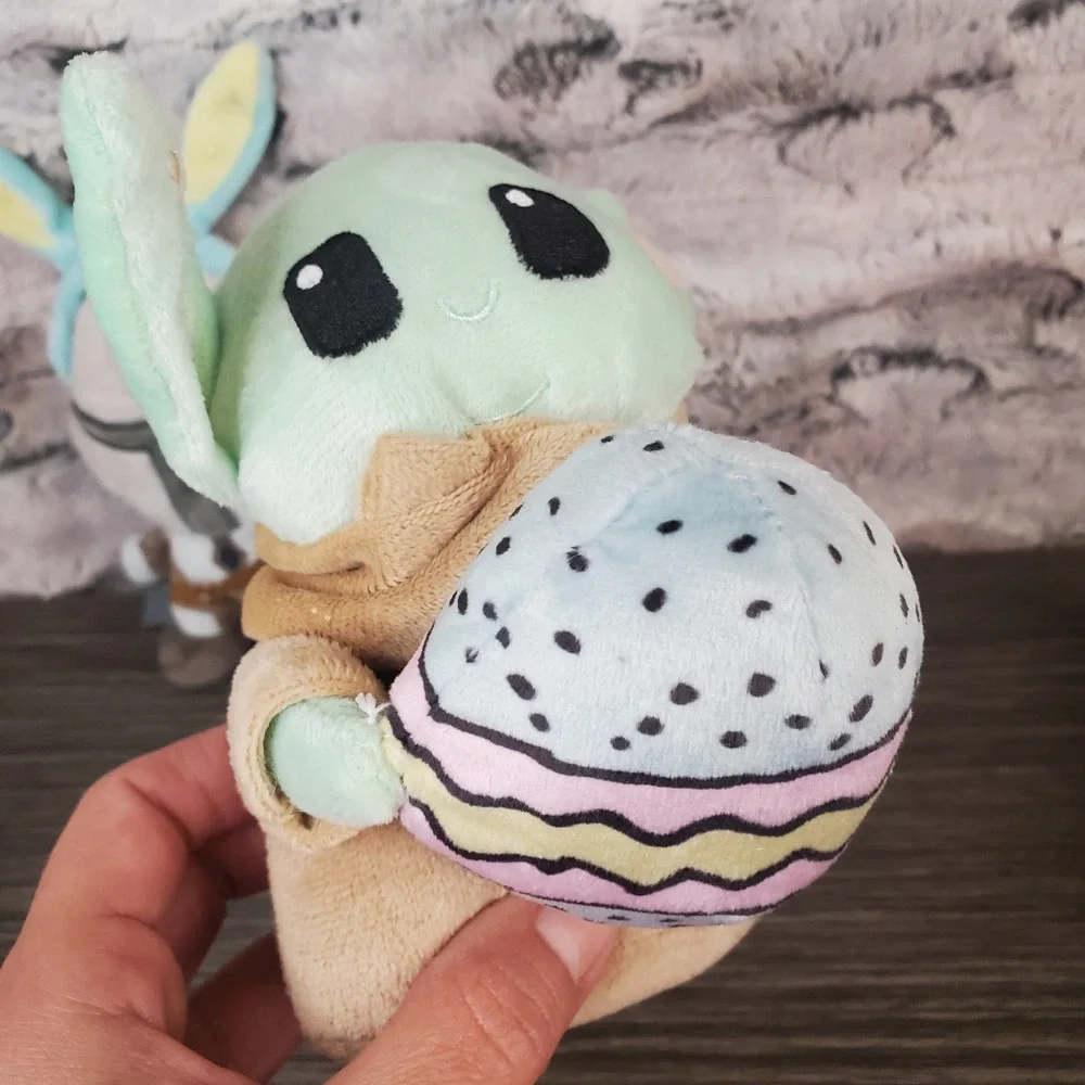 Star Wars Easter‎ Dog Toys Mandolorian Plush Squeaker 2pc Grogu Yoda Mando Bunny